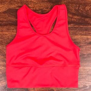 Red athletic top